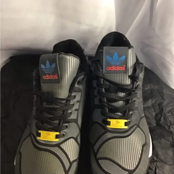 Adidas Black and Gray Athletic Shoes